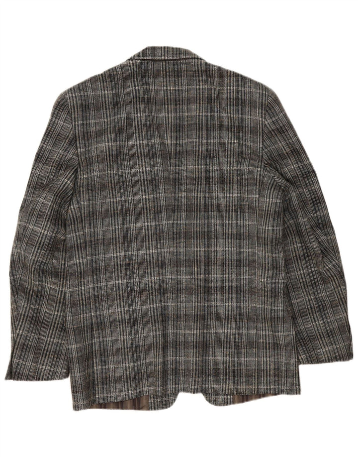Vintage herre 2-knaps blazerjakke UK 38 Medium Grey Check