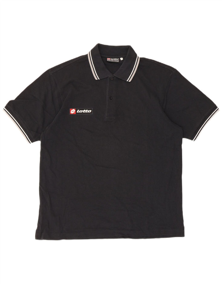 Lotto Herre Polo Shirt Large Sort