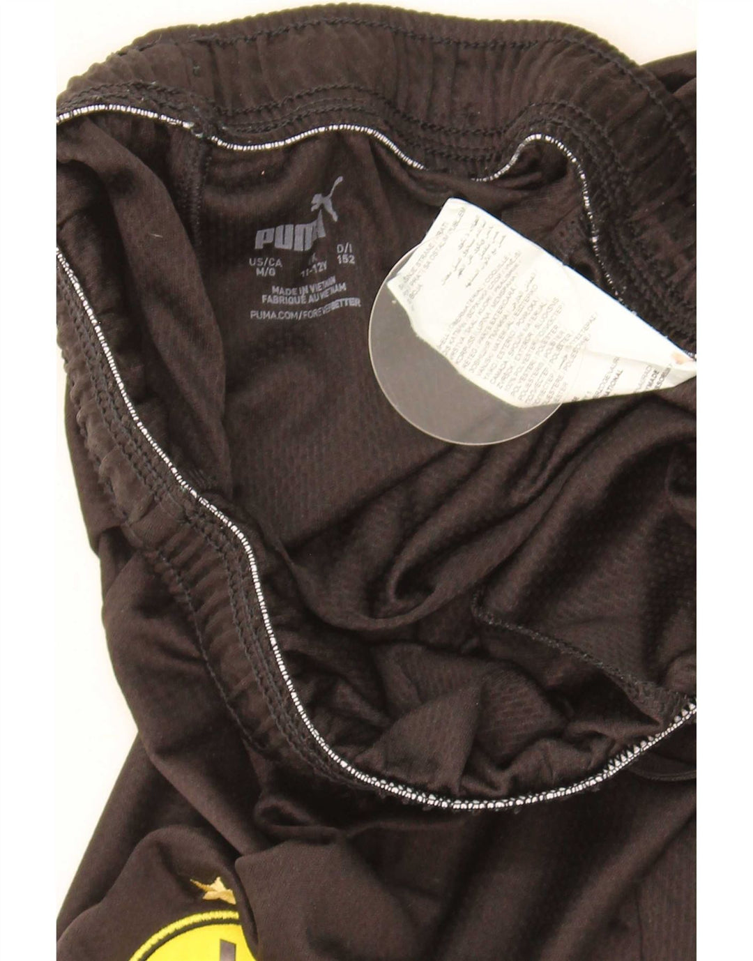Puma Boys BVB Dortmund Sportsshorts 11-12 År Sort Polyester