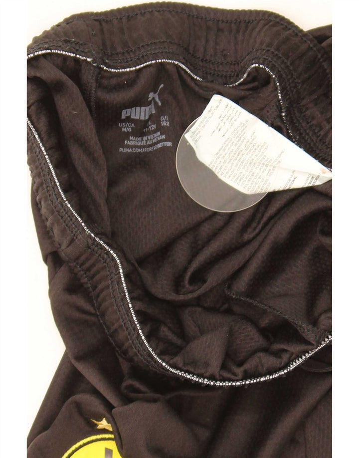 Puma Boys BVB Dortmund Sportsshorts 11-12 År Sort Polyester