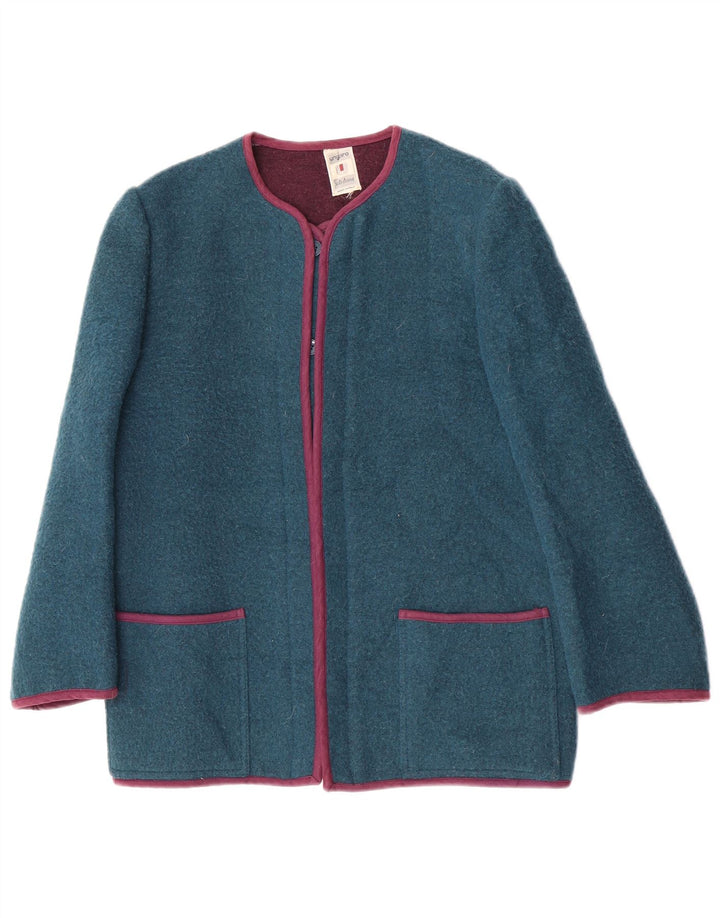 Ungaro Dame Blazer Jacket UK 14 Medium Turkis Uld