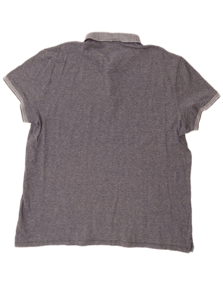 Wrangler herre poloshirt 3XL marineblå bomuld