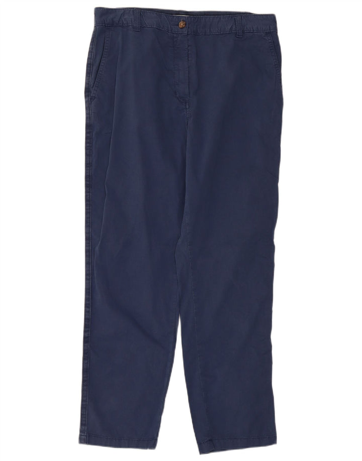 Marks & Spencer Chinobukser til kvinder UK 12 Medium W32 L27 Marineblå