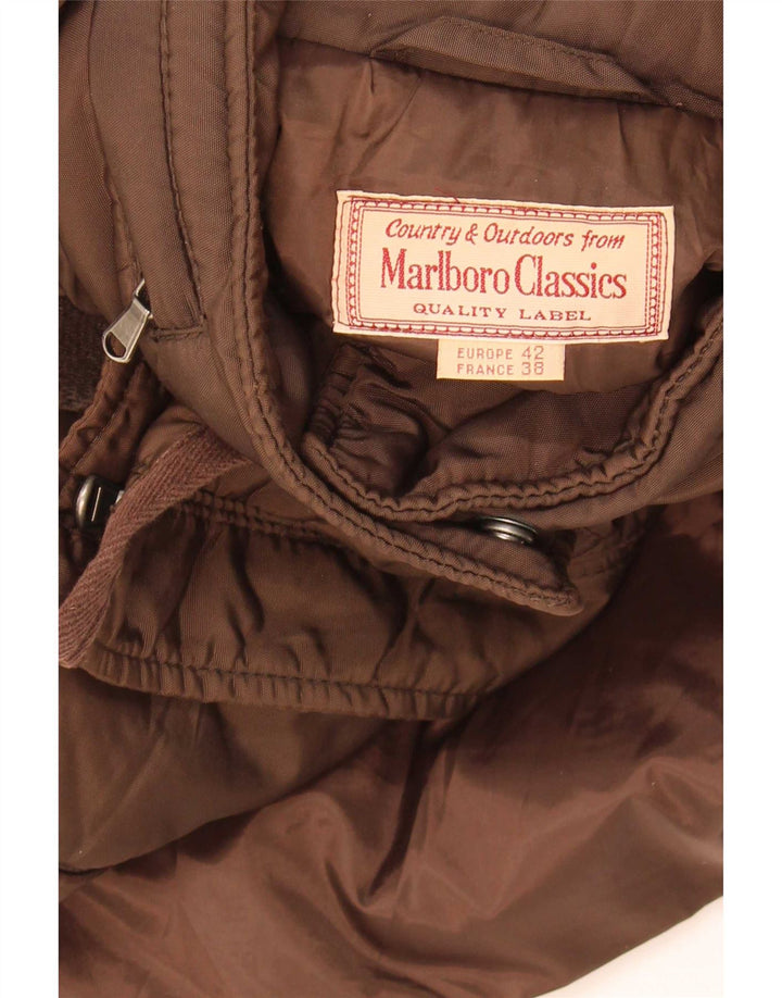 Marlboro Classics Dame Hooded Utility Jacket EU 42 Large Brown Nylon