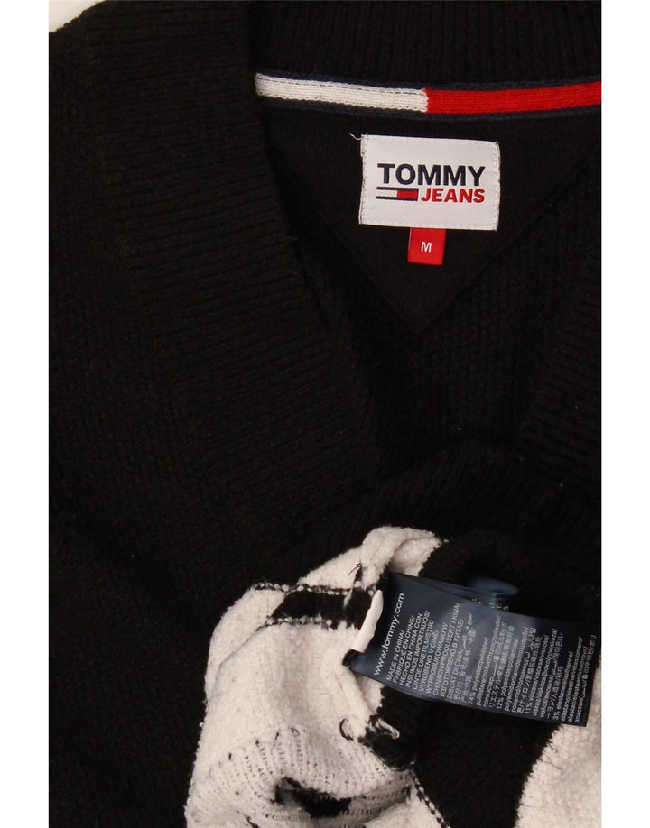 Tommy Hilfiger Herre grafisk cardigan sweater Medium Sort Colourblock