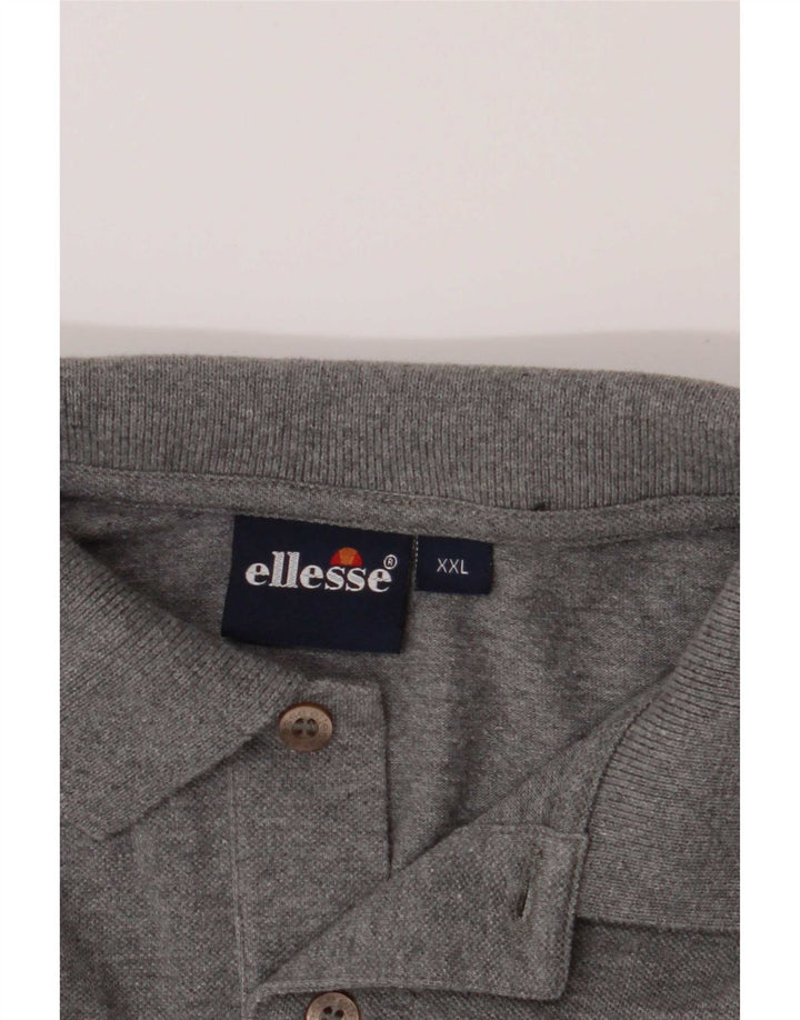 Ellesse Herre Polo Shirt 2XL Grå Bomuld