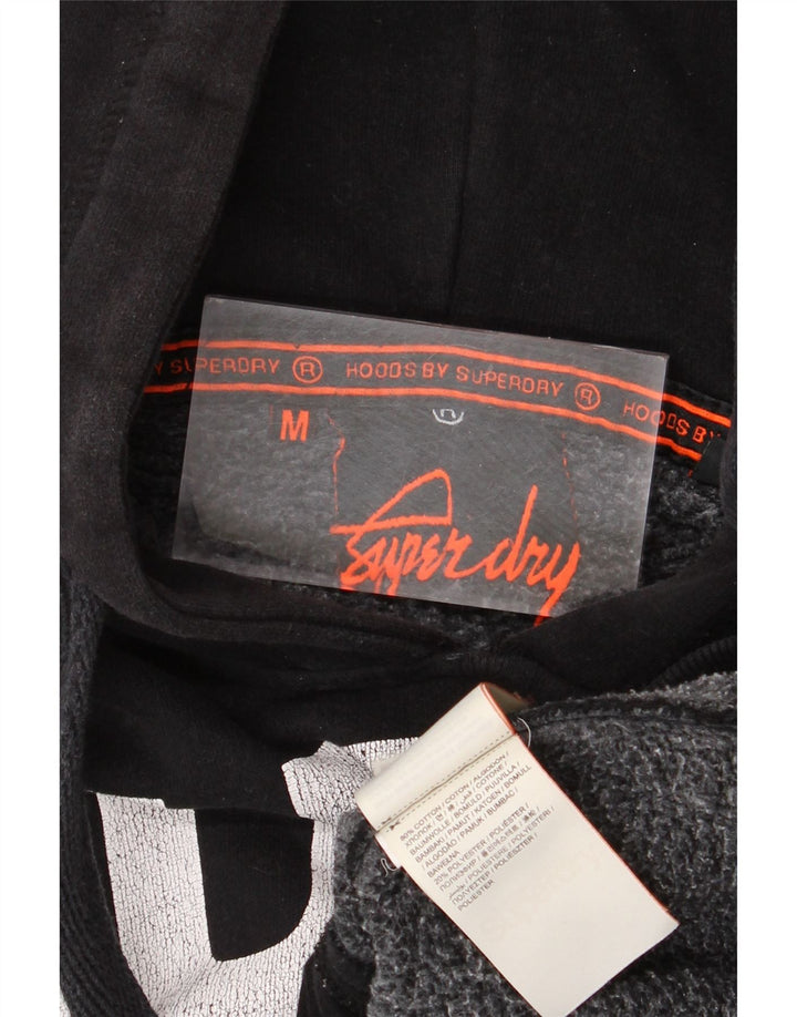 Superdry Grafisk hættetrøje til mænd mellem sort bomuld