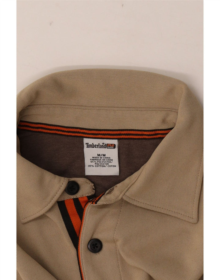 Timberland Poloshirt til mænd Medium Beige Colourblock Polyester