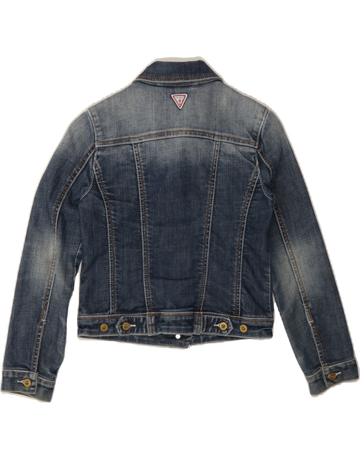 GUESS Girls Denim Jacket 7-8 Years Blue Vintage Guess and Second-Hand Guess from Messina Hembry 