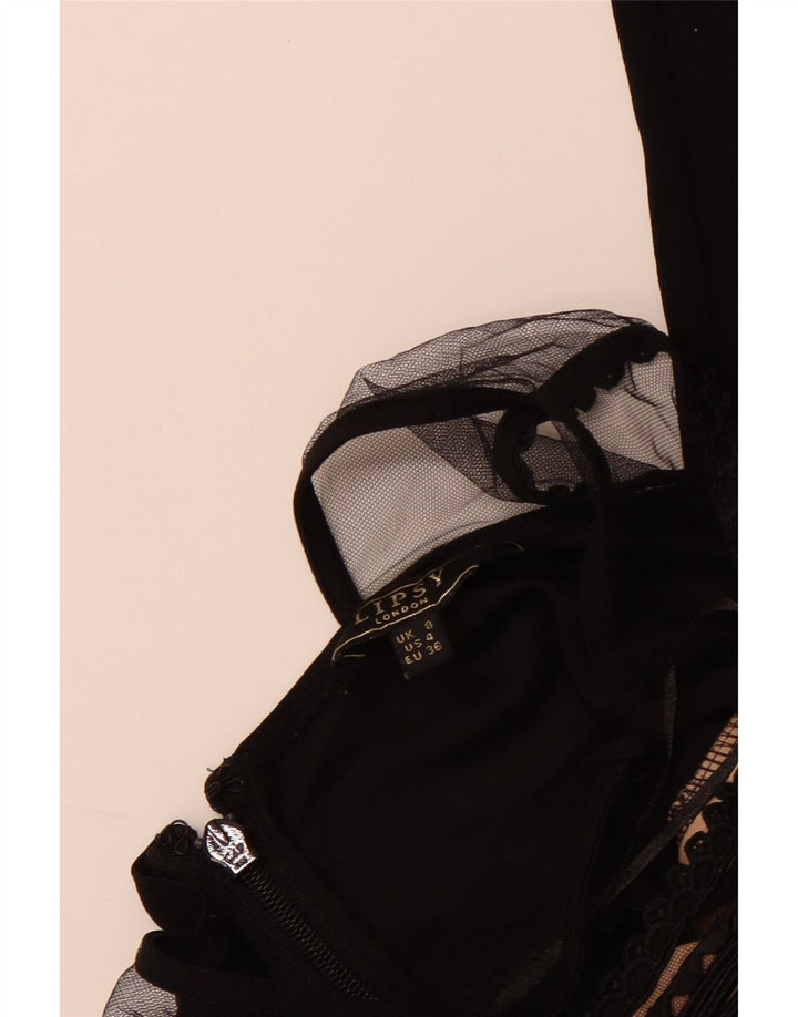 Lipsy Womens Sleeveless Jumpsuit UK 8 Small Black