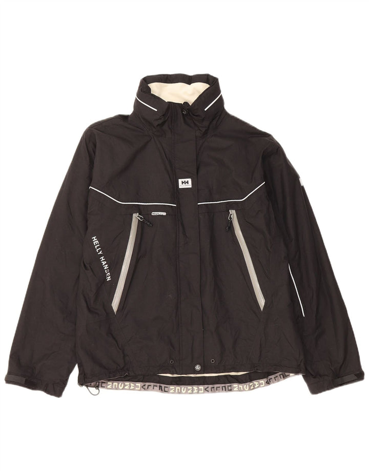 Helly Hansen Vindjakke med hætte til kvinder UK 10 Small Black Colourblock