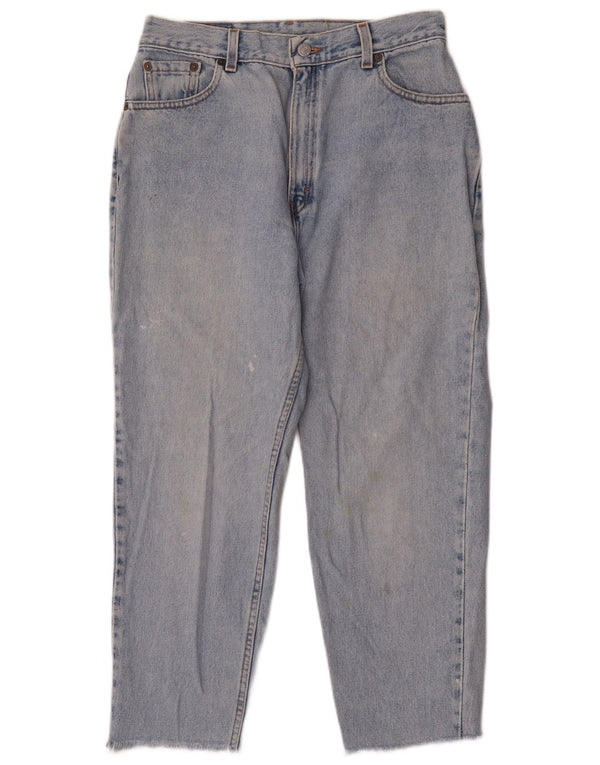 Levi's Womens Crop Tapered Jeans W28 L25 Blå
