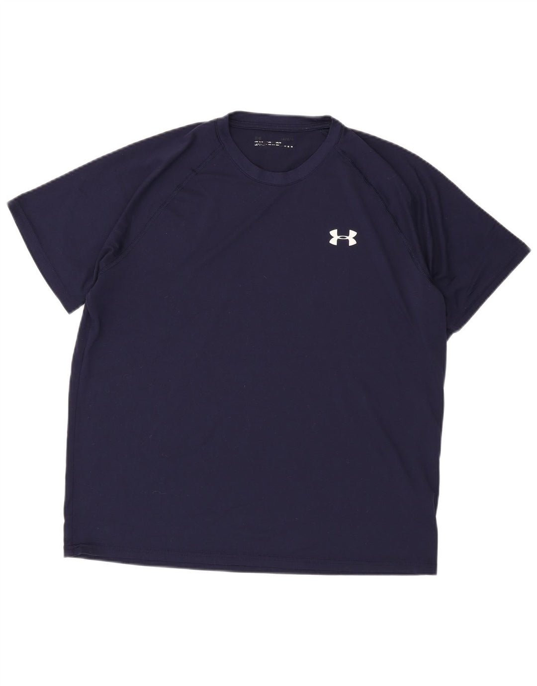 Under Armour Herre T-Shirt Top Stor Marineblå Polyester