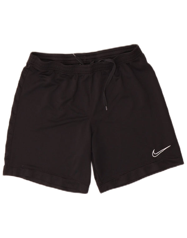 Nike Herre Dri Fit sportsshorts, store sorte polyester
