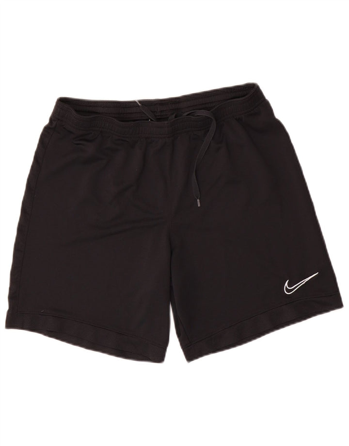 Nike Herre Dri Fit sportsshorts, store sorte polyester