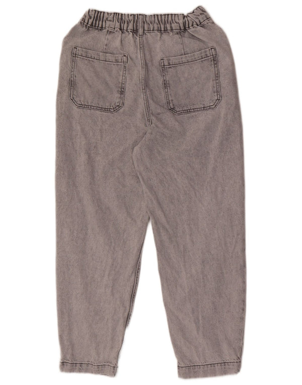 Zara Kvinder Højtaljede tilspidsede Jeans EU 34 2XS W24 L24 Grå Bomuld