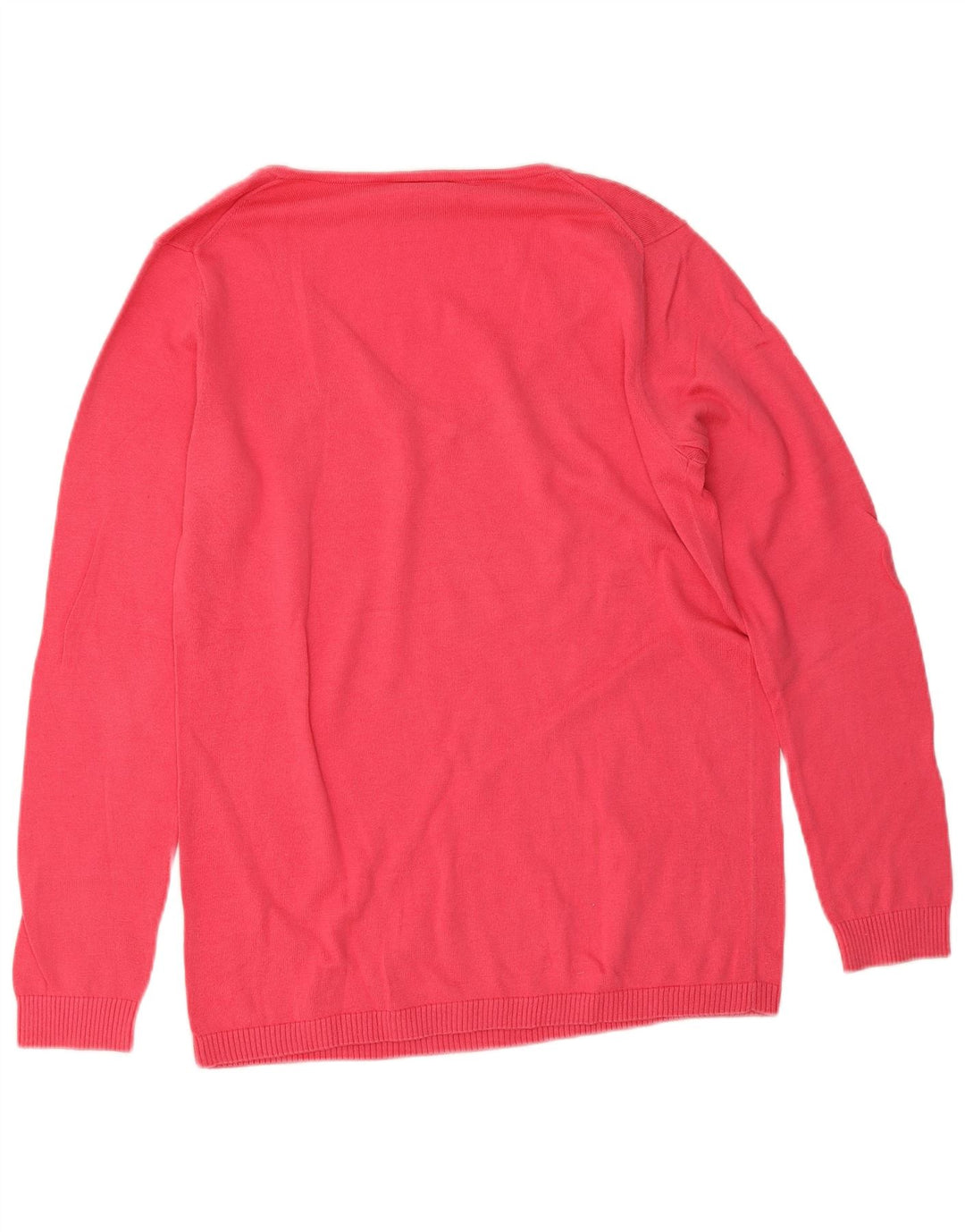 Lacoste Dame V-hals sweater Størrelse 42 Stor Pink Bomuld