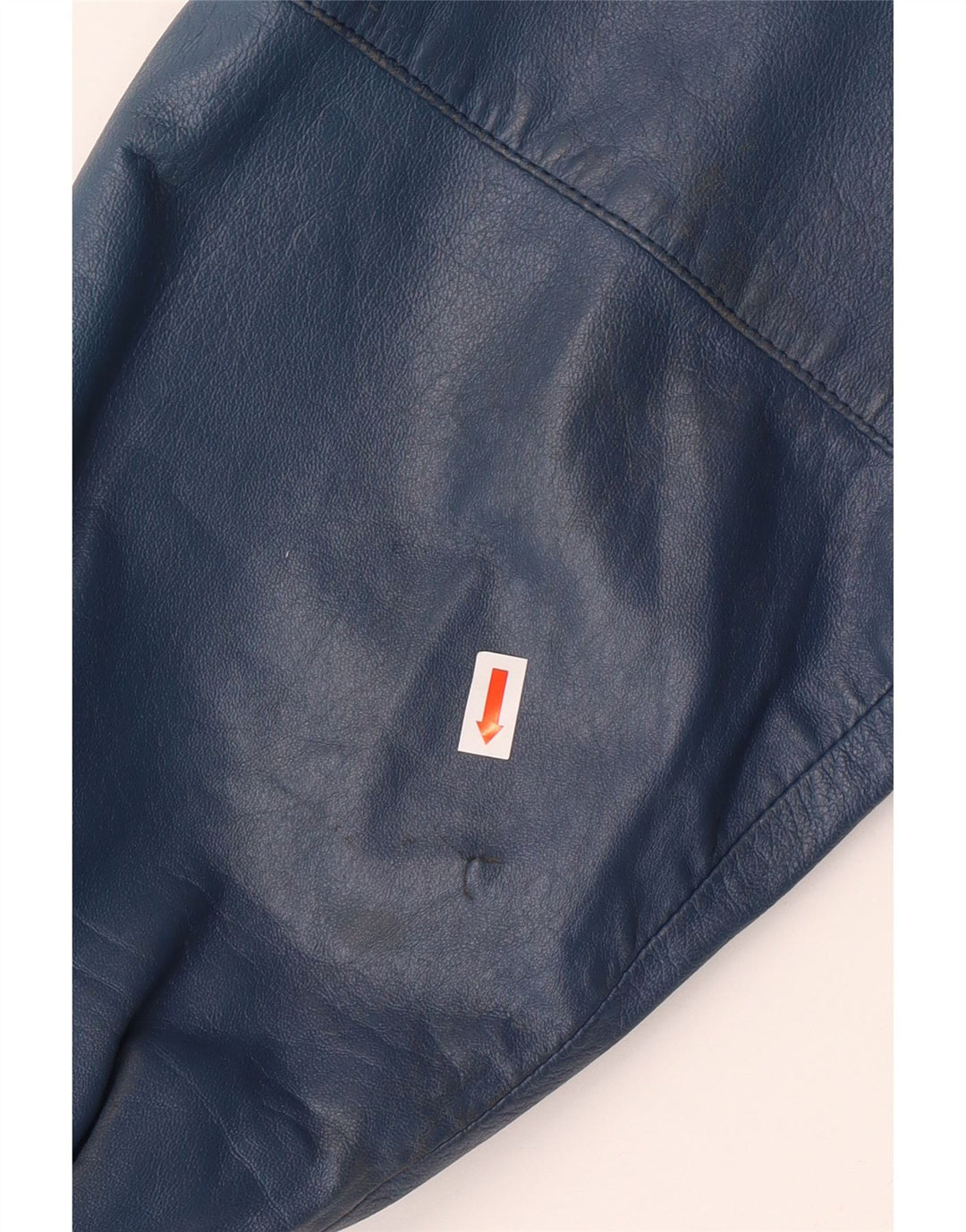 VINTAGE Military Læderjakke til mænd IT 52 XL Blå Læder