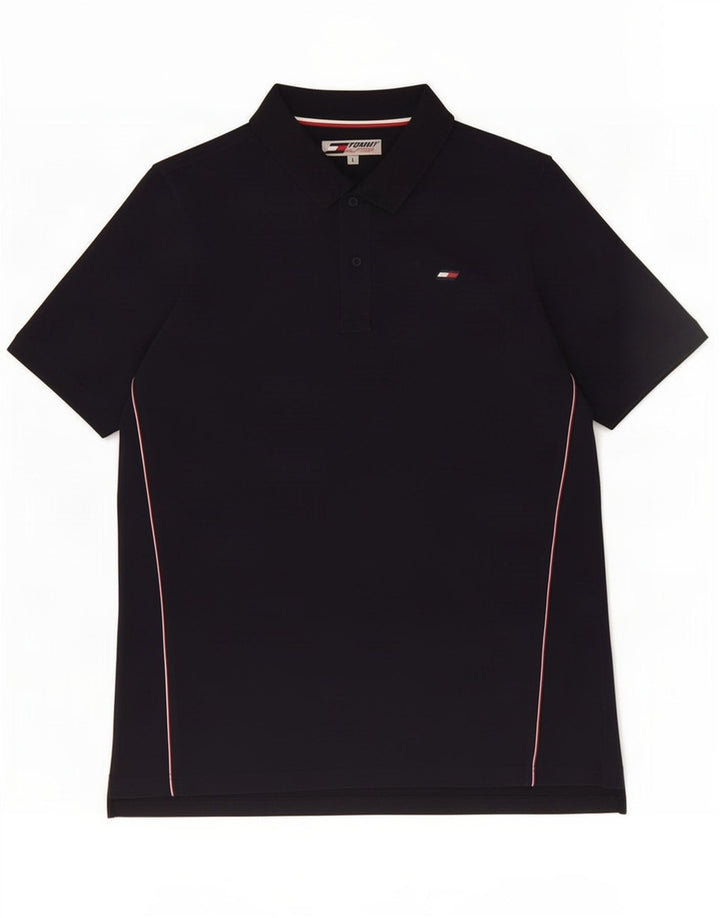 Tommy Hilfiger Herre Polo Shirt Large Navy Blue