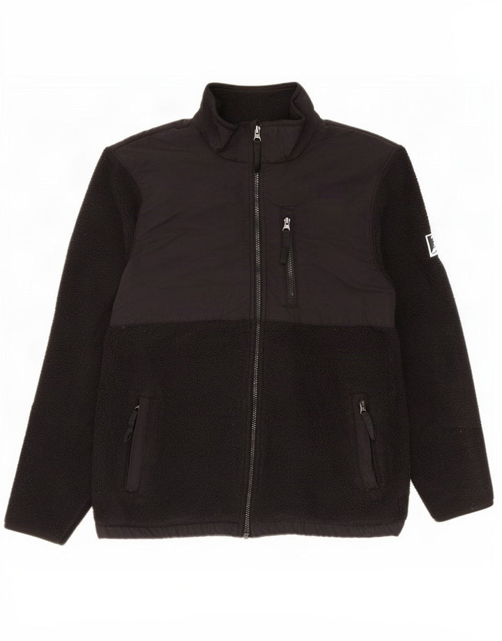 Marks & Spencer Fleecejakke til kvinder UK 14 Medium Sort Polyester