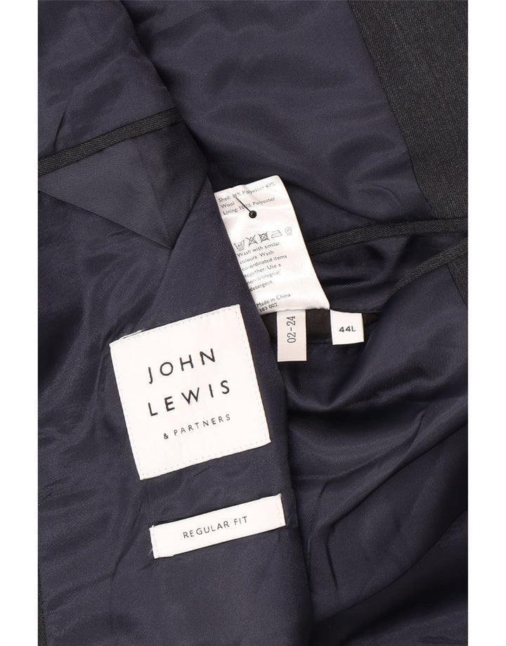 John Lewis Herre 2-knaps blazerjakke UK 44 2XL Grå Polyester