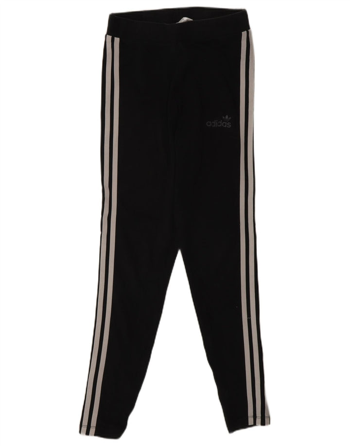 Adidas Dame Leggings UK 10 Small Black Bomuld