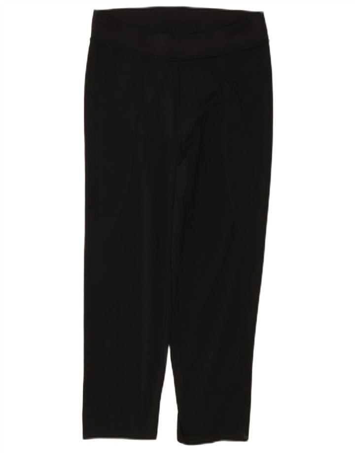 Nike Dame Capri Leggings UK 8/10 Small Black Polyester
