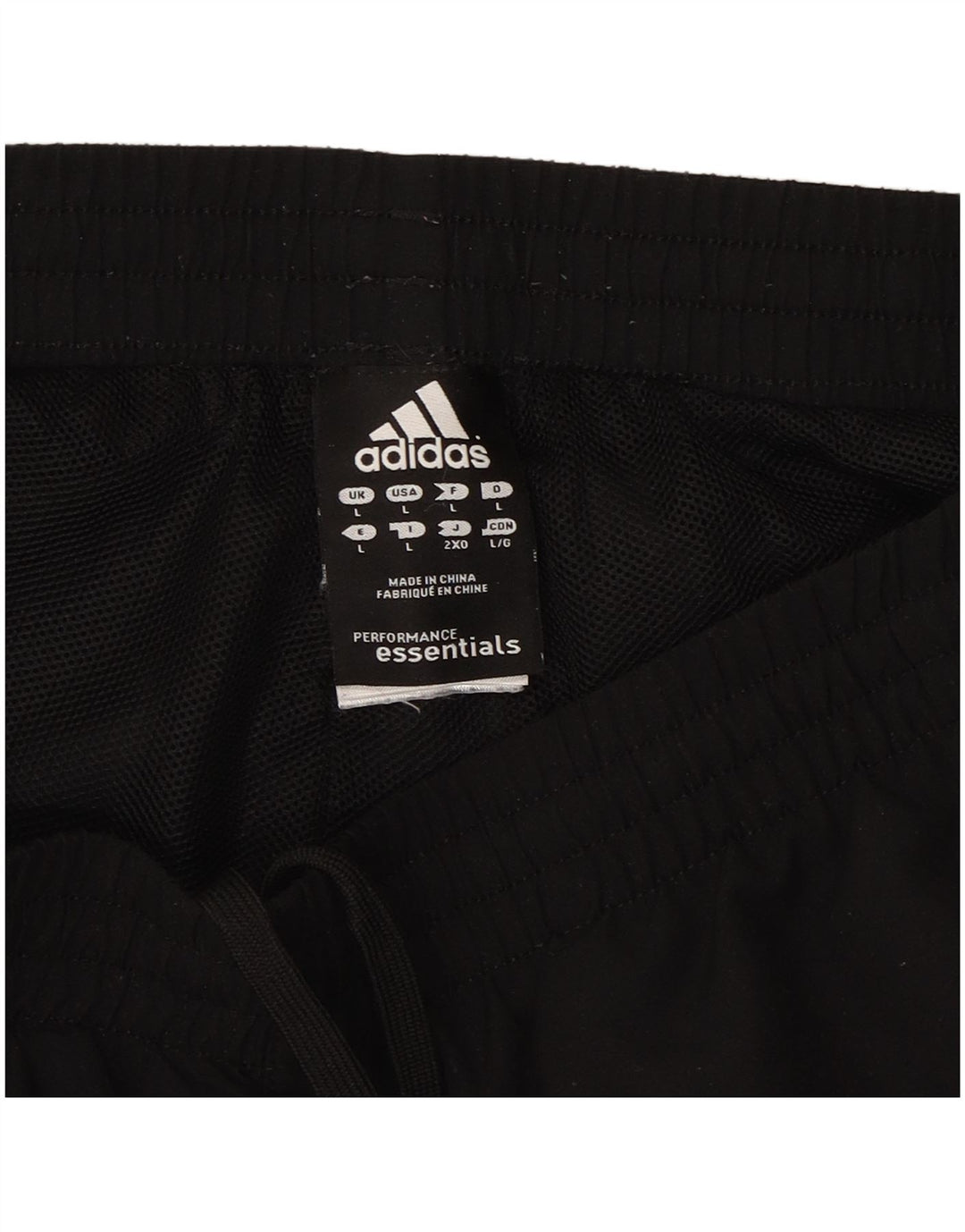ADIDAS Mens Climalite Sport Shorts Large  Black Polyester