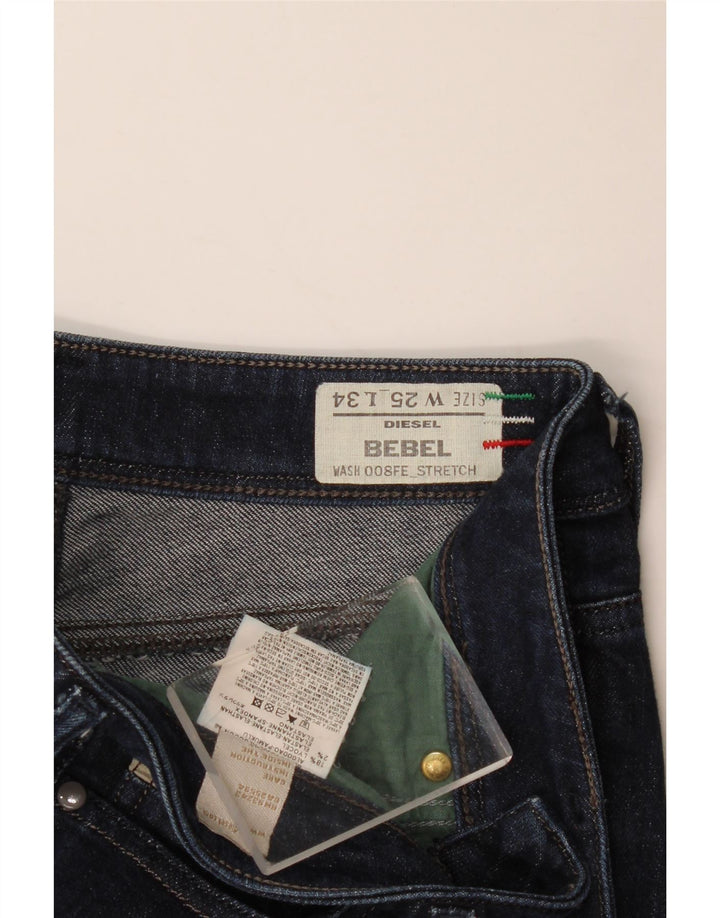 Diesel Dame BEBEL Bootcut Jeans W25 L30 Marineblå Bomuld