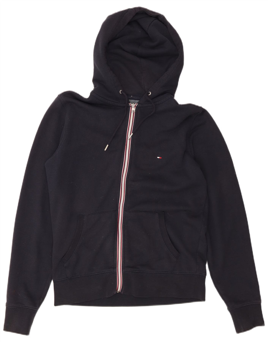 Tommy Hilfiger Herre hættetrøje med lynlås Mellem marineblå bomuld