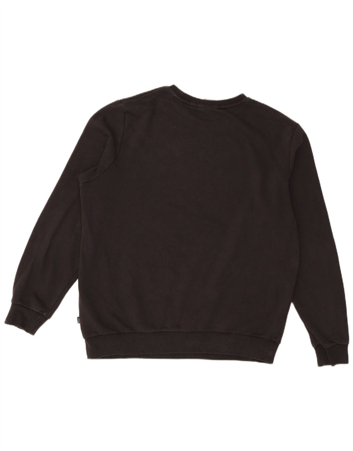 Puma Herre Grafisk Sweatshirt Jumper Stor Sort Bomuld