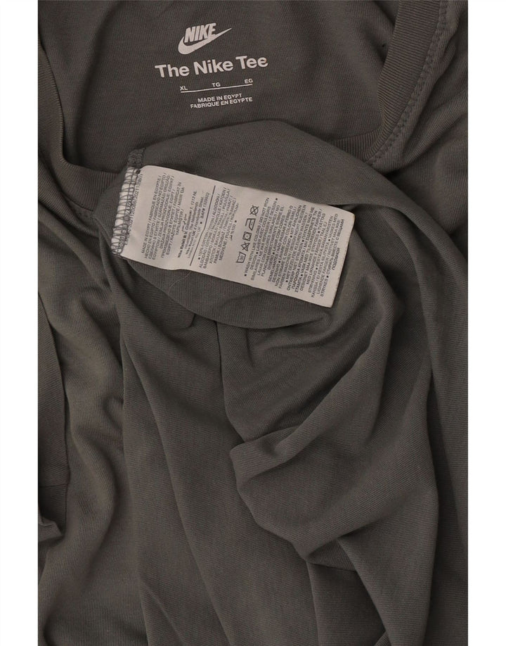 Nike T-shirt top til mænd XL Grøn bomuld