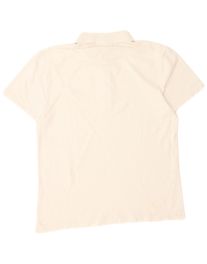 Lacoste Herre Slim Fit Polo Shirt Størrelse 4 Medium Hvid Bomuld
