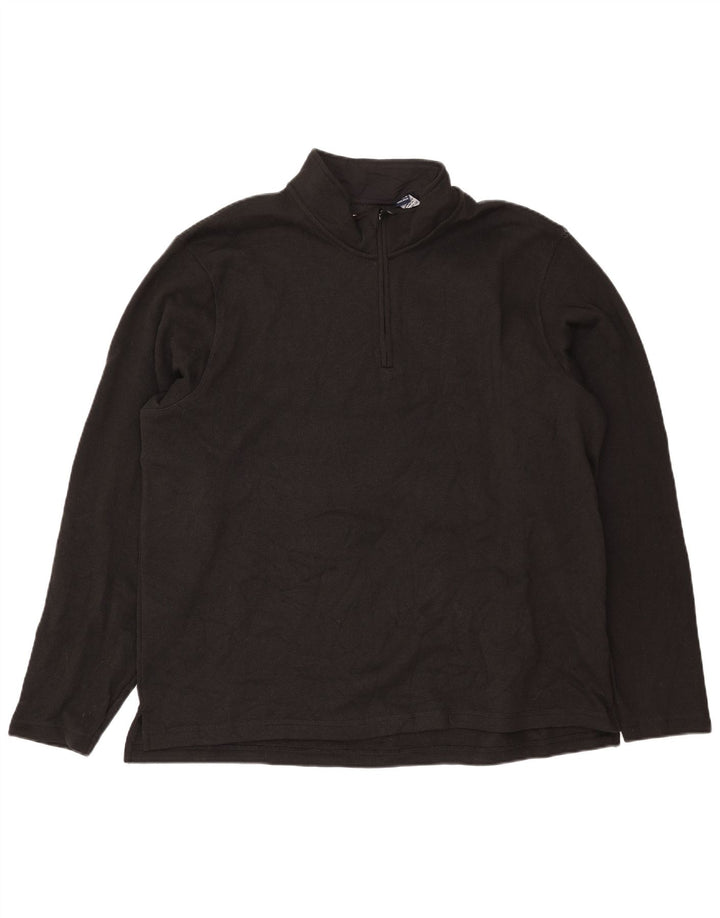 Wrangler Sweatshirt med lynlås til mænd XL sort polyester