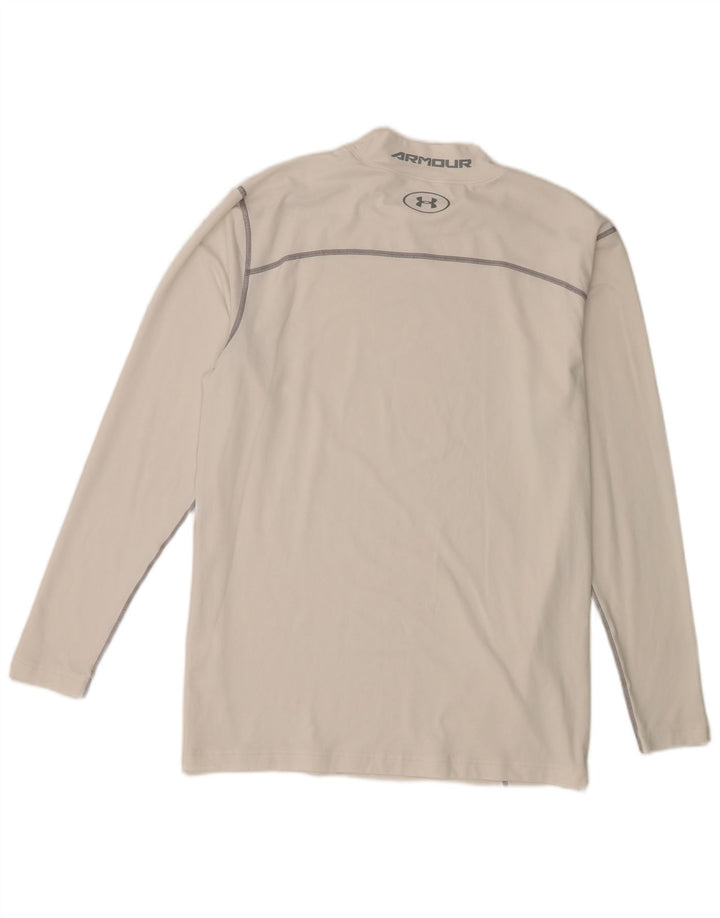 Under Armour Herre Cold Gear Top Langærmet 2XL Hvid