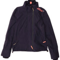 Superdry Windcheater Windbreaker Jacket UK 10 Small Navy Blue Nylon