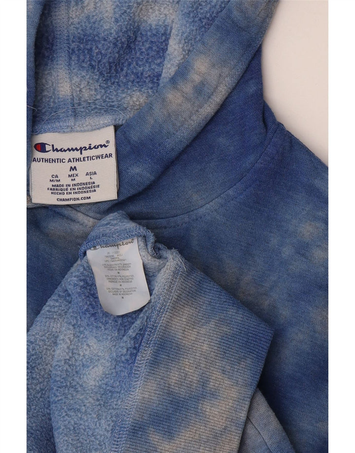 Champion Herre hættetrøje Jumper Medium Blue Tie Dye Bomuld