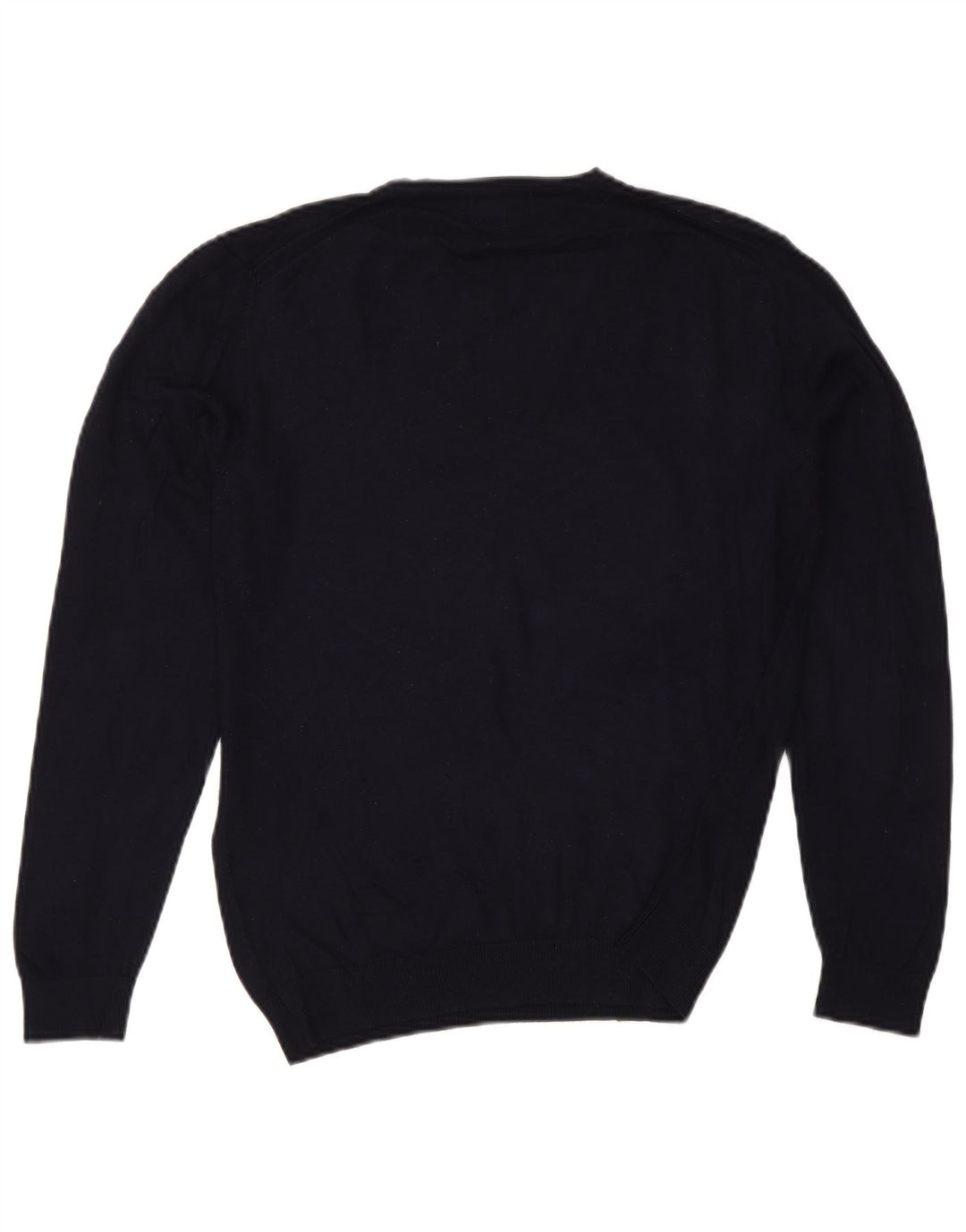 Zara Dame V-hals sweater UK 14 Medium Navy Blue