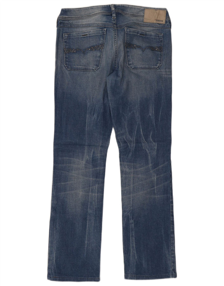 Diesel Dame Lowky Straight Jeans W31 L29 Blå Bomuld
