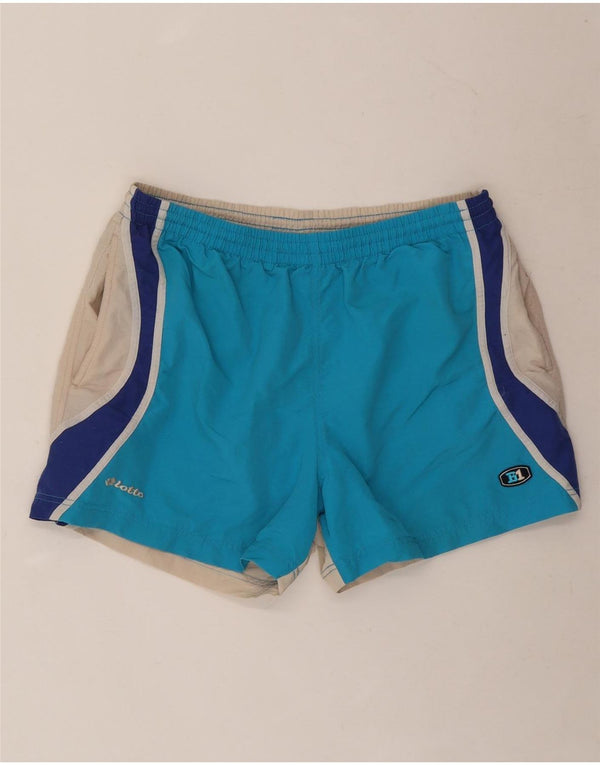 LOTTO Sportshorts til mænd UK 44/46 2XL Blå Colourblock Nylon