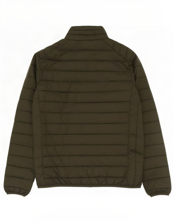 Ellesse Mens Padded Jacket UK 40 Large Khaki Polyester