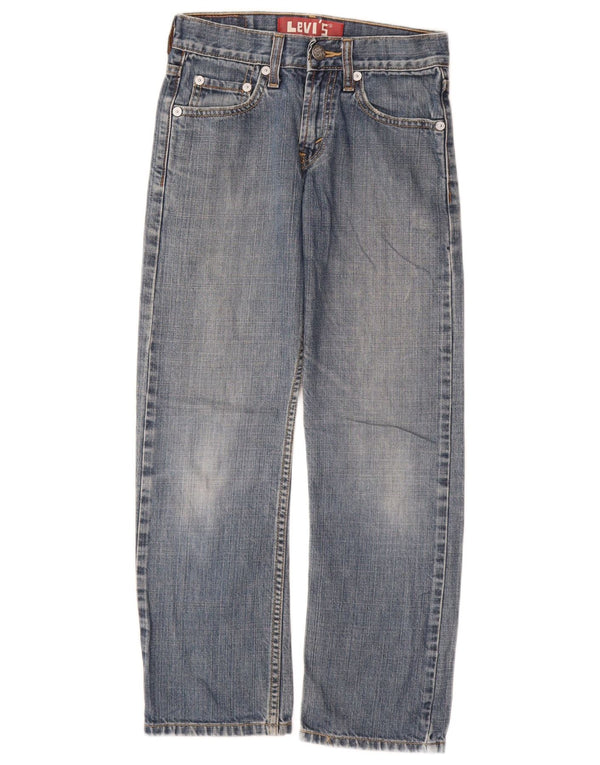 LEVI'S Boys 514 Slim Straight Jeans 9-10 år W25 L25 Blå Bomuld