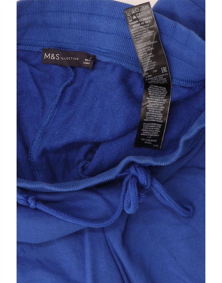 Marks & Spencer Sportsshorts til kvinder UK 12 Mellemblå bomuld