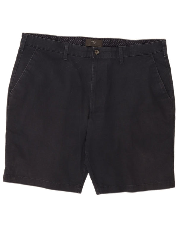 Marks & Spencer Herre Chino Shorts W38 XL Marineblå Bomuld