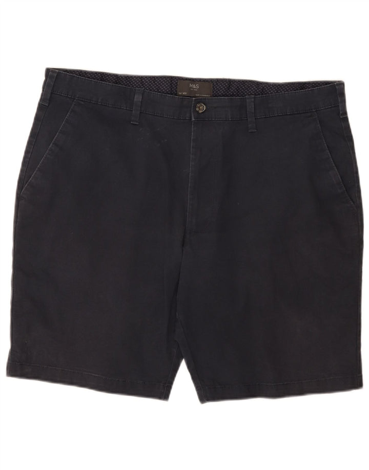 Marks & Spencer Herre Chino Shorts W38 XL Marineblå Bomuld