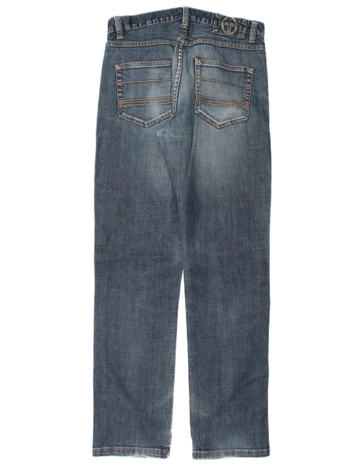 SERGIO TACCHINI Straight jeans til mænd W34 L34 Blå bomuld