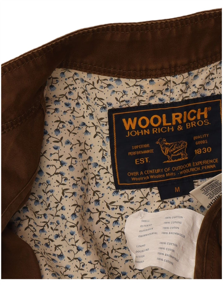 Woolrich Militærjakke til kvinder UK 12 Medium Brun Bomuld