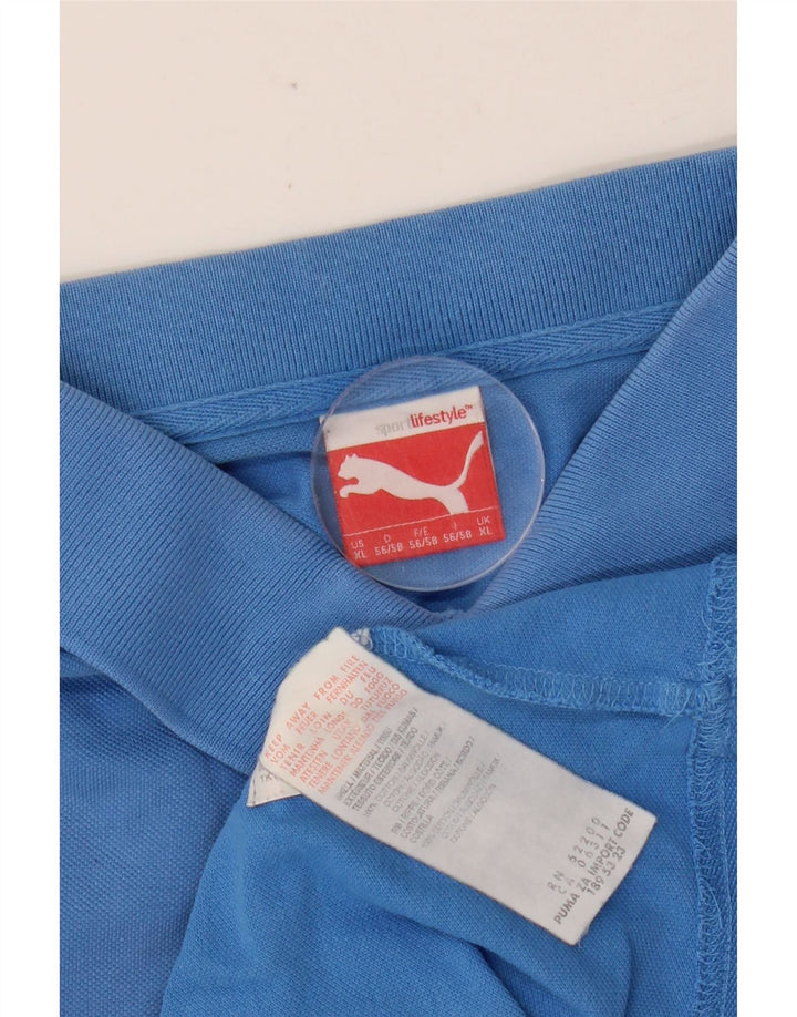 PUMA Poloshirt til mænd XL Blå Bomuld
