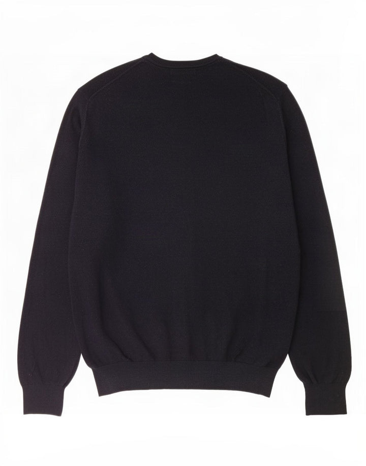 Massimo Dutti Herre V-hals sweater Medium Marineblå Bomuld