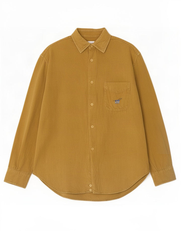 Henry Cottons Herre fløjlsskjorte str. 38 15 Medium Khaki